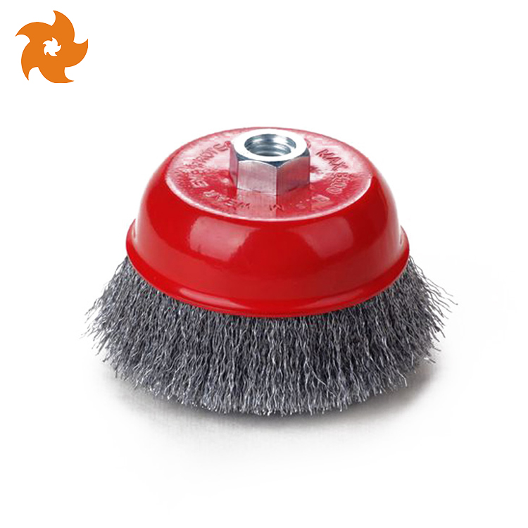 Big Shell Crimped Wire Cup Brush